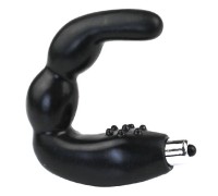 Черный стимулятор простаты с вибрацией