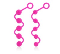 Анальные цепочки из силикона розовые Posh