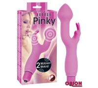 Вибратор с клиторальным стимулятором для G-точки Little Pinky
