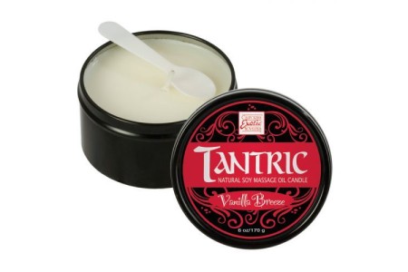 Массажная свеча с феромонами аромат ванили Tantric Vanilla Breeze 170 гр.