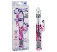 Розовый толкающий хай-тек вибратор Thrusting Bunny