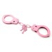 Металлические розовые наручники - фото