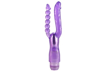 Вибратор двойной Double Pleasure фиолетовый