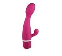 Вибратор с клиторальным стимулятором Pink Leaf