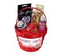 Красная подарочная корзинка Basket of Love