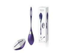 Фиолетовое виброяйцо OVO R6 на дистанционном пульте управления