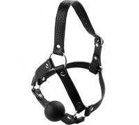 БДСМ-сбруя с кляпом на ремнях