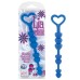 Анальные бусы сердца голубые Lia Love Beads - фото