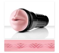 Ротик-мастурбатор с волнообразным каналом Fleshlight: Pink Vortex Mouth