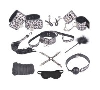 Бондажный набор Taboo Accessories Extreme Set №8 серебристый