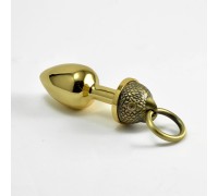 Анальная втулка The Parrot Metal Butt Plug-gold