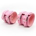 Широкие наручники с карабином - pink - фото 3