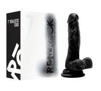 Фаллоимитатор Realistic Cock 7in With Scrotum Black