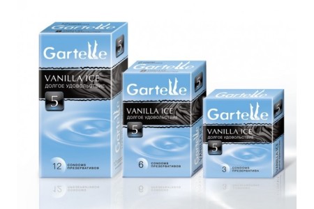 Презервативы Gartelle № 6 Vanilla ice Долгое удовольствие