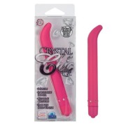 Розовый G-вибратор со стразами Crystal Chic G