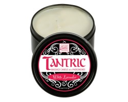 Массажная свеча с феромонами аромат белой лаванды Tantric White Lavander