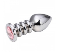 Анальная пробка Silver Relief Pink L