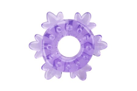 Кольцо эрекционное Ice Flower фиолетовое