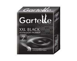 Презервативы Gartelle №7 XXL черные 3 шт