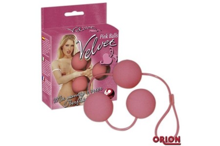 Шарики вагинальные тройка Velvet Pink Balls