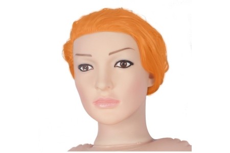 Кукла для секса с вибрацией рыжая 3D Face Love Doll