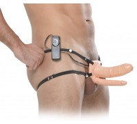 Страпон FF Vibrating Double Penetrator Flesh