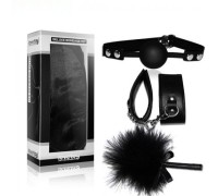 Набор для ролевых игр Deluxe Bondage Kit (наручники тиклер кляп-шар)