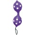 Вагинальные шарики на сцепке Duo Balls Hot Purple - фото