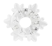 Кольцо эрекционное Ice Flower прозрачное