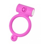 Виброкольцо розовое Power Bud Сlit Сockring