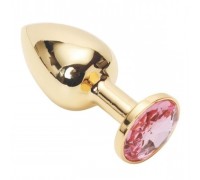 Анальное украшение Golden Plug Small нежно-розовый
