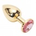 Анальное украшение Golden Plug Small нежно-розовый - фото