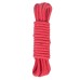 Красная хлопковая веревка 20 м для бондажа - фото