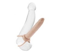 Насадка на пенис для двойного проникновения Accommodator телесная