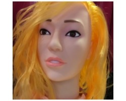 Кукла блондинка для секса с вибрацией 3D Face Love Doll