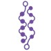 Анальные цепочки из силикона фиолетовые Posh - фото