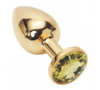 Анальное украшение Golden Plug Small жёлтый