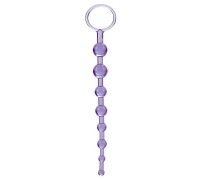 Фиолетовая анальная цепочка First Time Love Beads
