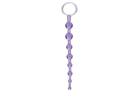 Фиолетовая анальная цепочка First Time Love Beads