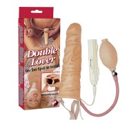 Фаллоимитатор полый с вибрацией Double Lover
