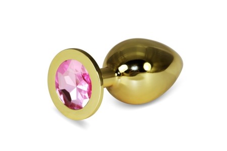 Анальное украшение Golden Plug Large розовый