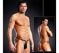 Мужские черные Pouch V-стринги S/M