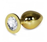Анальное украшение Golden Plug Large бриллиант