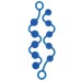 Анальные цепочки из силикона голубые Posh - фото