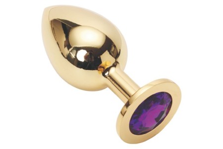 Анальное украшение Golden Plug Large фиолетовый
