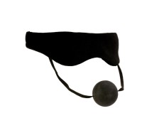 Маска с кляпом черная Plushy Gear