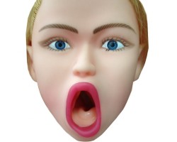 Кукла для секса с открытым ртом и вибрацией 3D Face Love Doll