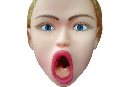 Кукла для секса с открытым ртом и вибрацией 3D Face Love Doll