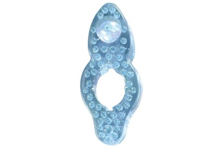 Кольцо силиконовое Silicone Love Ring голубое