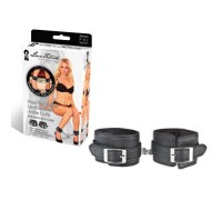 Черные фиксаторы для ног с меховой подкладкой